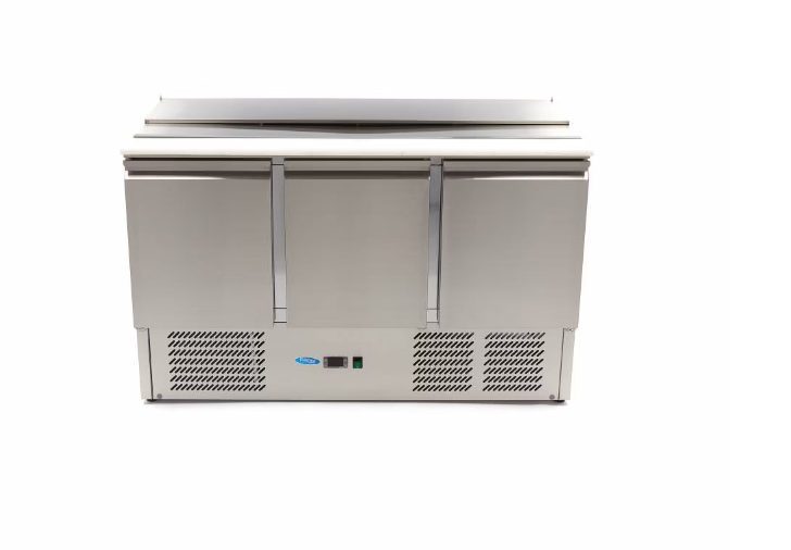Saladeta/masa rece din inox cu 3 usi 400 litri [5]
