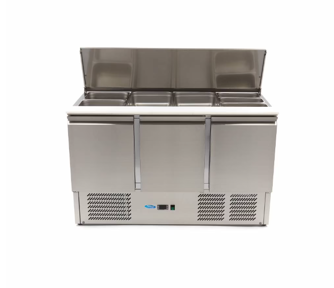 Saladeta/masa rece din inox cu 3 usi 400 litri [6]