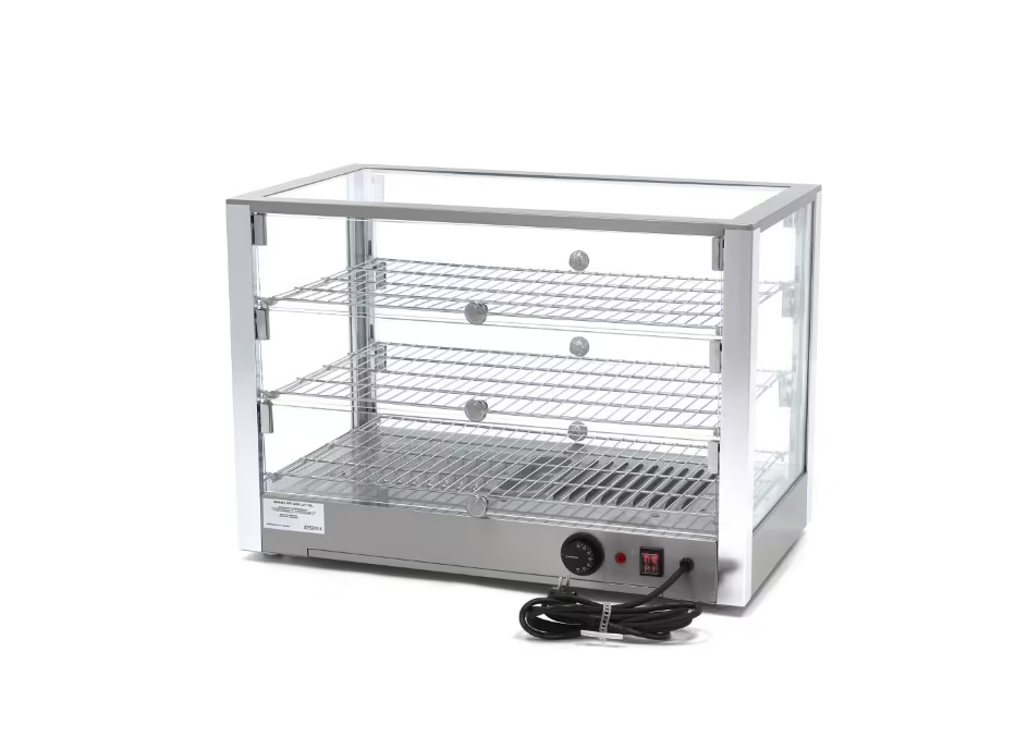 Vitrina calda cu 3 rafturi 70x50 cm, 115 litri [3]