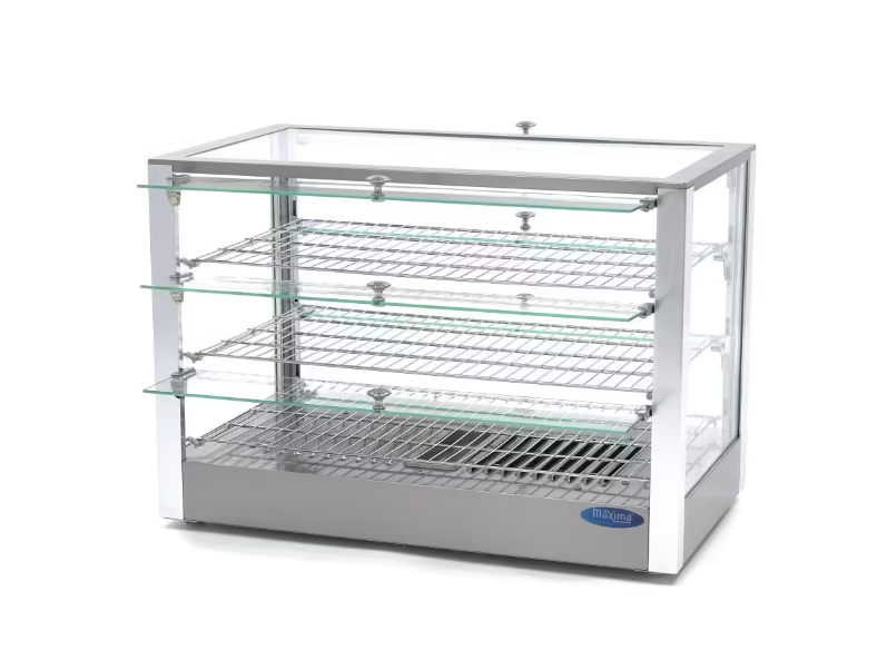 Vitrina calda cu 3 rafturi 70x50 cm, 115 litri [6]