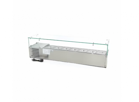 Vitrina frigorifica de sticla 7 x GN 1/3 160x44 cm [3]