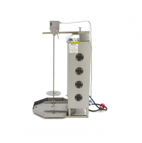 Aparat kebab/shaorma electric cu 4 arzatoare, 50 kg de carne [3]
