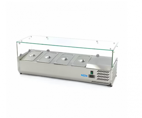 Vitrine frigorifice - Vitrina frigorifica de sticla 4 x GN 1/3 120x44 cm