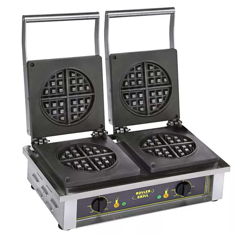 Aparate de waffle - Aparat dublu profesional de facut vafe rotunde