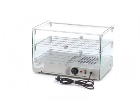 Vitrina calda cu 2 rafturi 55x38 cm, 50 litri [3]