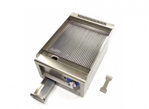 Grill profesional pe gaz striat 3000W, 60x40 cm [2]
