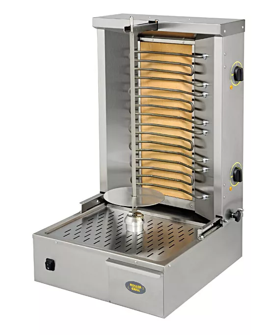 Aparate profesionale kebab/shaorma - Aparat kebab/shaorma electric cu 4 arzatoare - 25 kg de carne