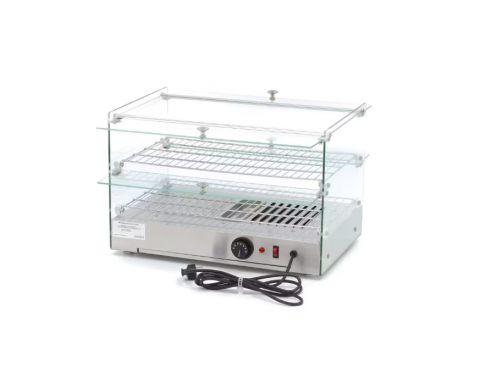 Vitrina calda cu 2 rafturi 55x38 cm, 50 litri [2]