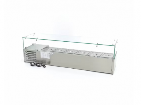 Vitrina frigorifica de sticla 6 x GN 1/3 150x44 cm [3]