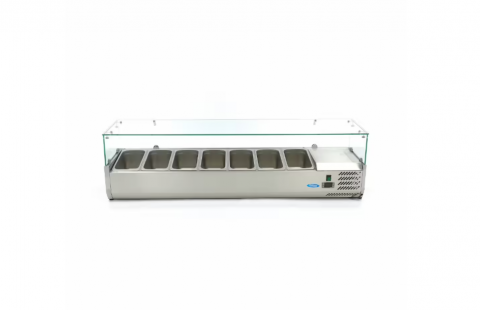 Vitrina frigorifica de sticla 7 x GN 1/3 160x44 cm [1]