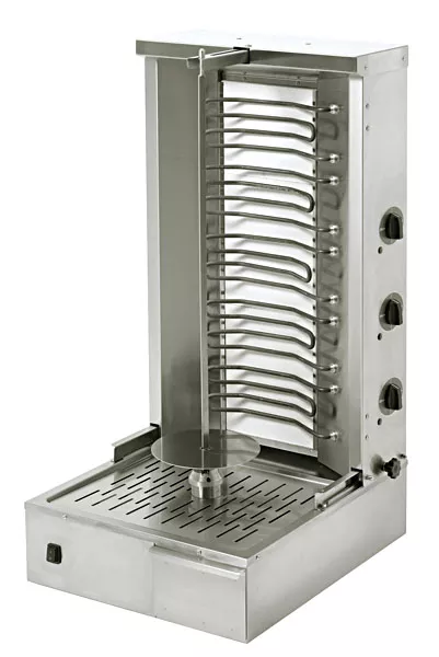 Aparate profesionale kebab/shaorma - Aparat kebab/shaorma electric cu 5 arzatoare - 40 kg de carne