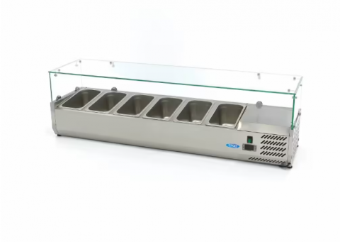 Vitrina frigorifica de sticla 6 x GN 1/3 150x44 cm [2]