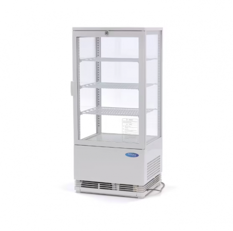 Vitrine frigorifice - Vitrina frigorifica alba cu 3 rafturi, 78 litri