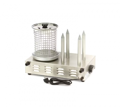 Aparat profesional de hot-dog cu 4 tepuse 1100W, 58x36 cm [1]