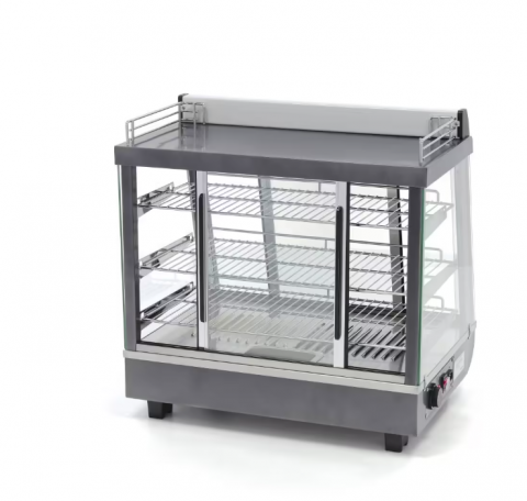 Vitrina calda cu 3 rafturi 68x66 cm, 96 litri [2]