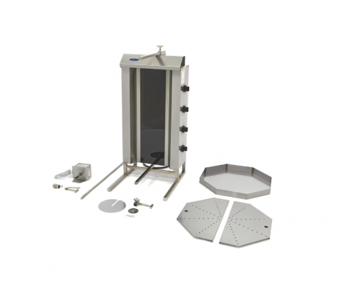 Aparat kebab/shaorma electric cu 4 arzatoare, 50 kg de carne [1]