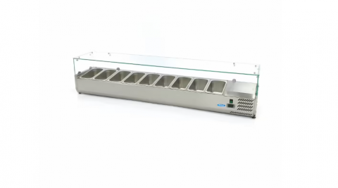Vitrina frigorifica de sticla 9 x GN 1/3 200x44 cm [2]