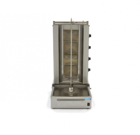 Aparat de kebab/shaorma pe gaz cu 4 arzatoare, 70 kg de carne [2]