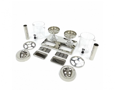 Dozator de bauturi din inox cu tub de racire, capacitate 2x8 litri [10]