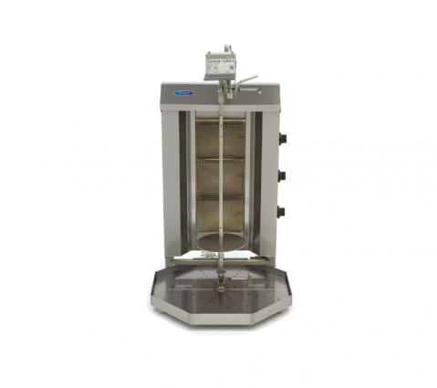 Aparat de kebab/shaorma pe gaz cu 3 arzatoare, 30 kg de carne [3]