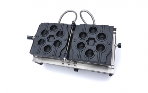 Aparat de waffle lollypop 6 bucati, 1200W, 230V [3]