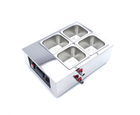 Aparat de topit ciocolata,  4 x 1/6 GN 10 cm [6]