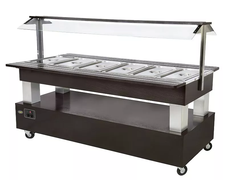 Bufete calde - Bufet rece si cald, 6/1 GN, 2.25kW, 207x137 cm