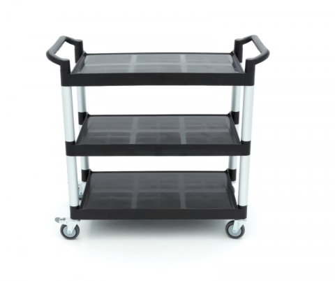 Carucior de servire din plastic cu 3 rafturi, 103x50.5x96 cm [1]