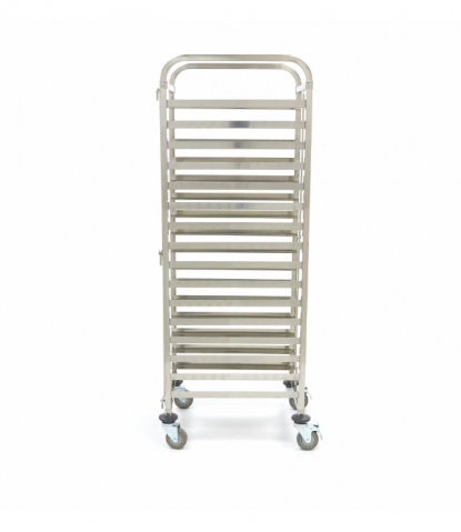 Carucior din inox pentru tavi, potrivit pentru 16 x GN 1/1 (60 x 40 cm) [3]