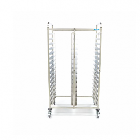 Carucior din inox pentru tavi, potrivit pentru 32 x GN 1/1 (60 x 40 cm) [2]