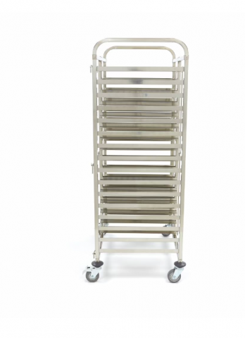 Carucior din inox pentru tavi, potrivit pentru 32 x GN 1/1 (60 x 40 cm) [3]