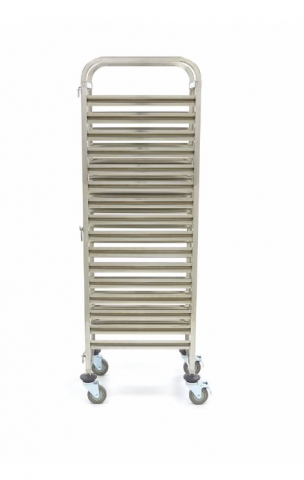 Carucior din inox pentru tavi, potrivit pentru 16 x GN 1/1 [3]