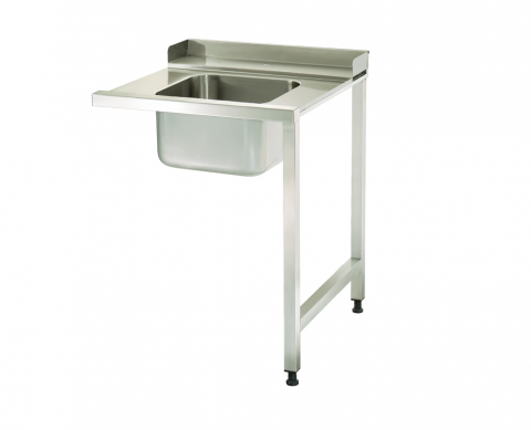 Chiuvete inox - Chiuveta din inox 90x75 cm, dreapta cu raft de depozitare