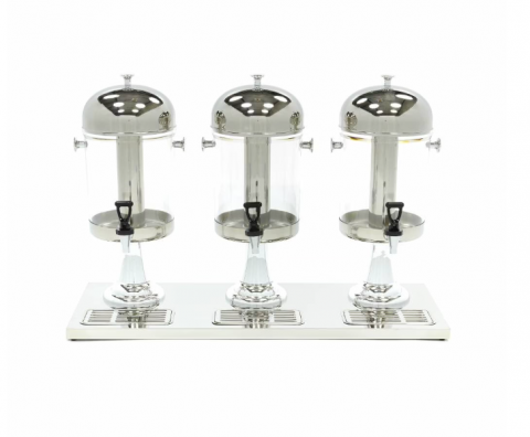 Dozator de bauturi din inox cu tub de racire, capacitate 3x8 litri [1]