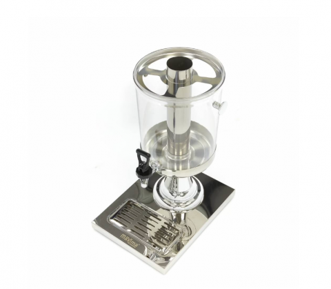 Dozator de bauturi din inox cu tub de racire, capacitate 8 litri [4]