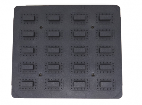 Forma de tarta dreptunghiulara 64x41/45x22 mm - 20 bucati [2]
