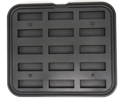 Forma de tarta dreptunghiulara 90x30/85x26 mm - 15 bucati [1]