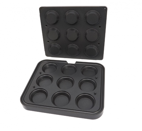 Forme de tarta - Forma de tarta rotunda 89/65 mm - 9 bucati