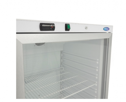 Frigider cu usa de sticla, alb, 600 litri, 462W [4]