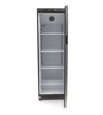 Frigider cu usa de sticla, negru, 400 litri, 372W [4]