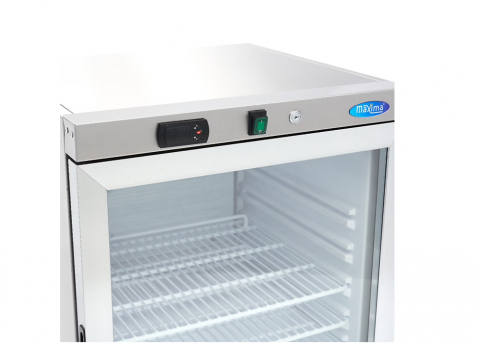 Frigider din inox cu usa din sticla, 200 litri [4]
