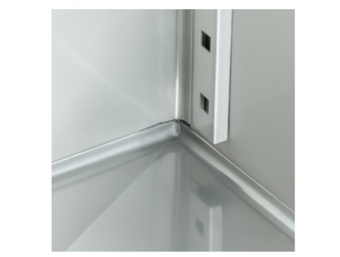 Frigider profesional din inox cu 3 rafturi reglabile, 700 litri [7]