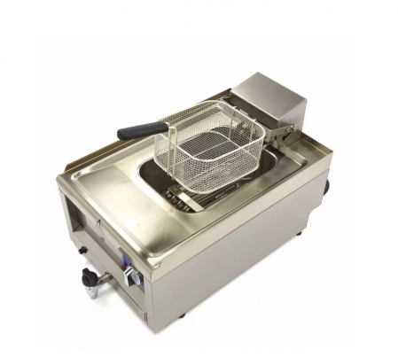 Friteuza profesionala electrica cu 1 cos si robinet de scurgere, 10 litri [2]