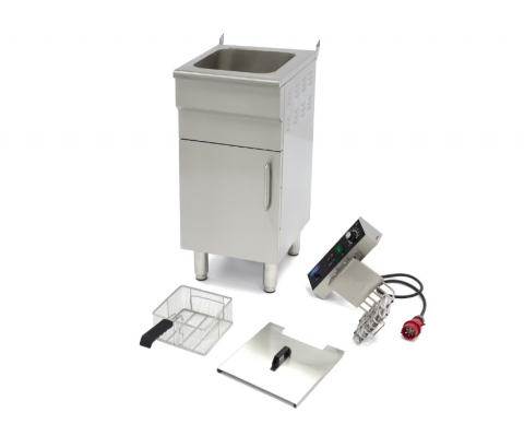 Friteuza electrica cu robinet si suport, 16 litri, 5000W [7]