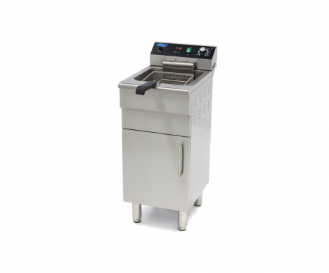 Friteuze - Friteuza electrica cu robinet de scurgere si suport, 16 litri, 3000W
