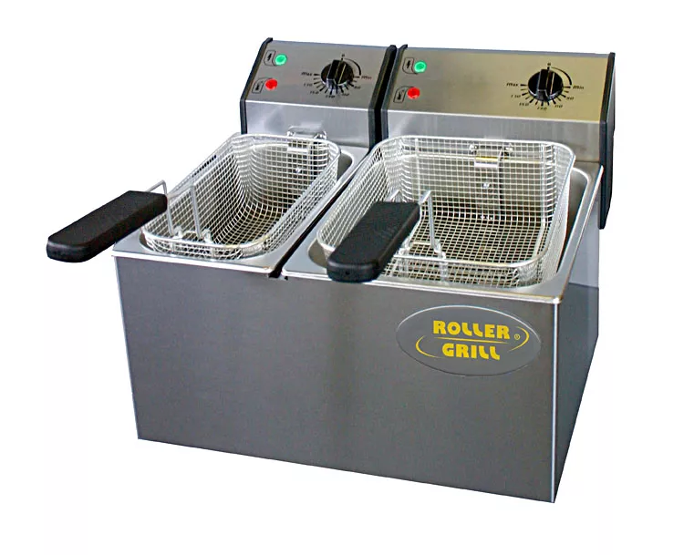 Friteuze - Friteuza electrica profesionala, rezervor dublu, 5+8 litri