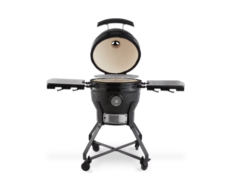 Gratar ceramic kamado pe carbuni, cu capac, diametru 40 cm [2]