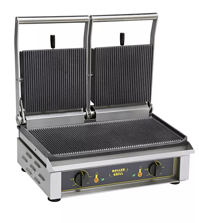 Gratare profesionale - Grill electric dublu panini striat, 4000W