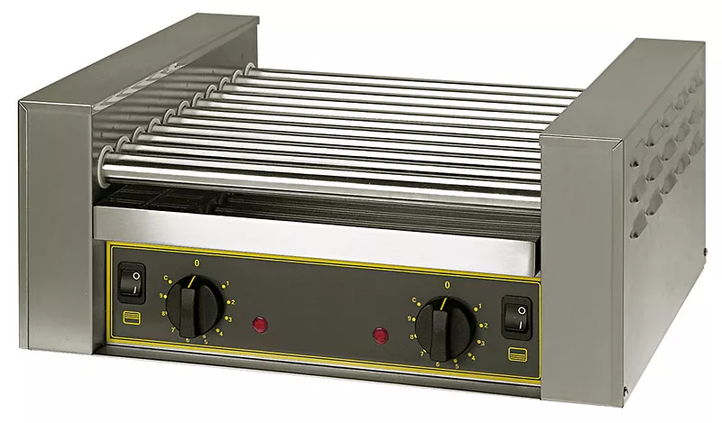 Aparate hot-dog - Aparat profesional de hot dog cu 9 role, 1100W