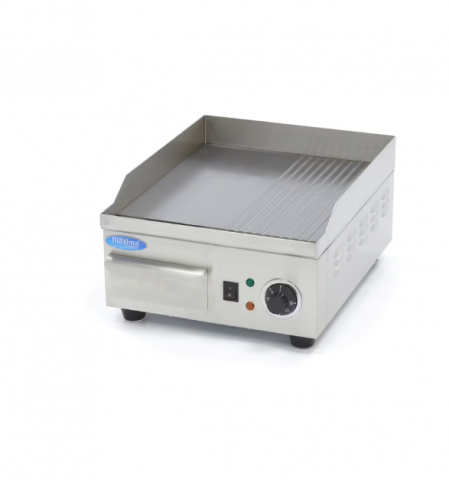 Gratare profesionale - Grill electric striat neted din inox 36 cm, 2000W